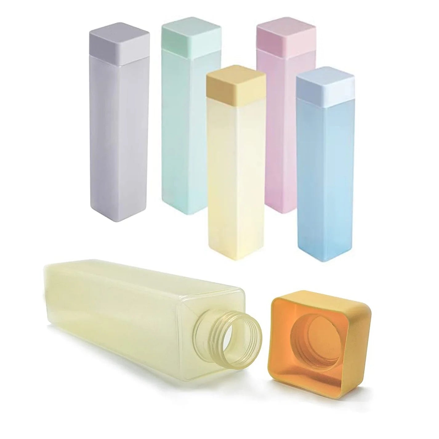 6 Bottle Set : Square Water Bottle (940ml each)