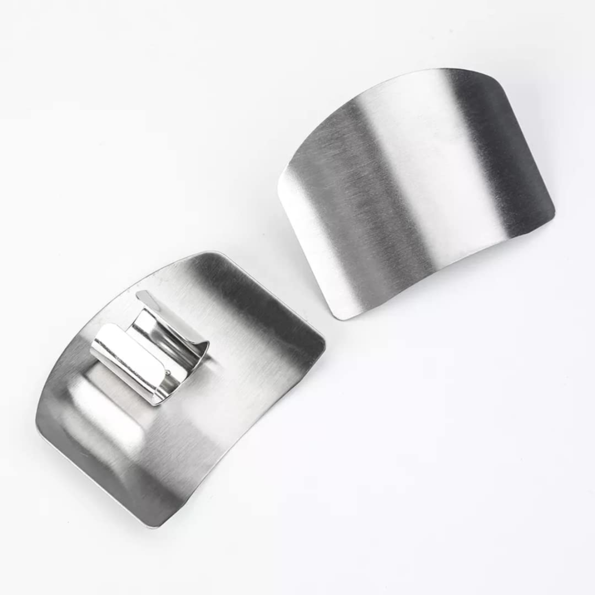 Steel Finger Guard Cut Cutting Protector 2.6 Inches Stainless Steel Finger Protector Knife Cutting