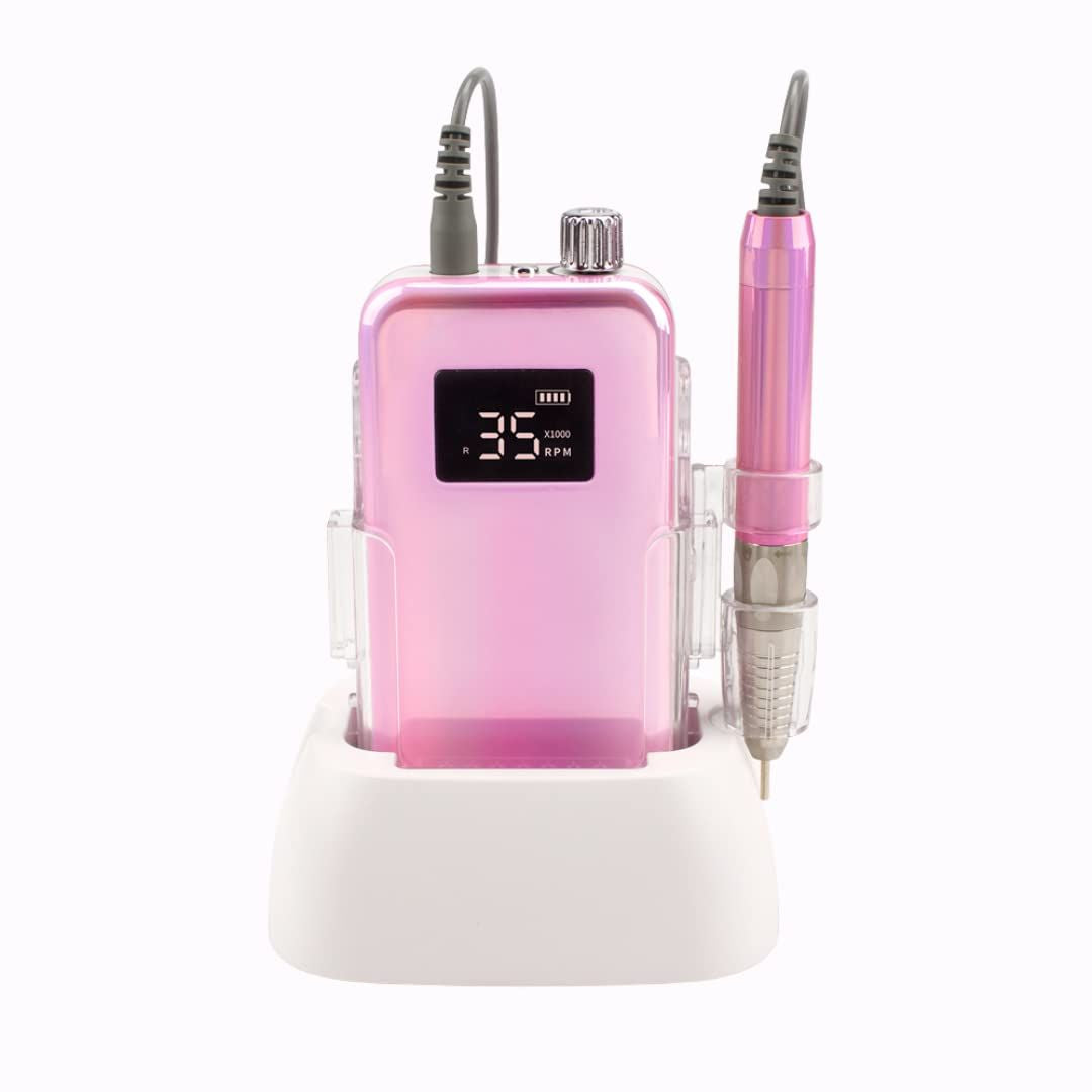 Nail drill machine manicure rechargeable cordless electric file
