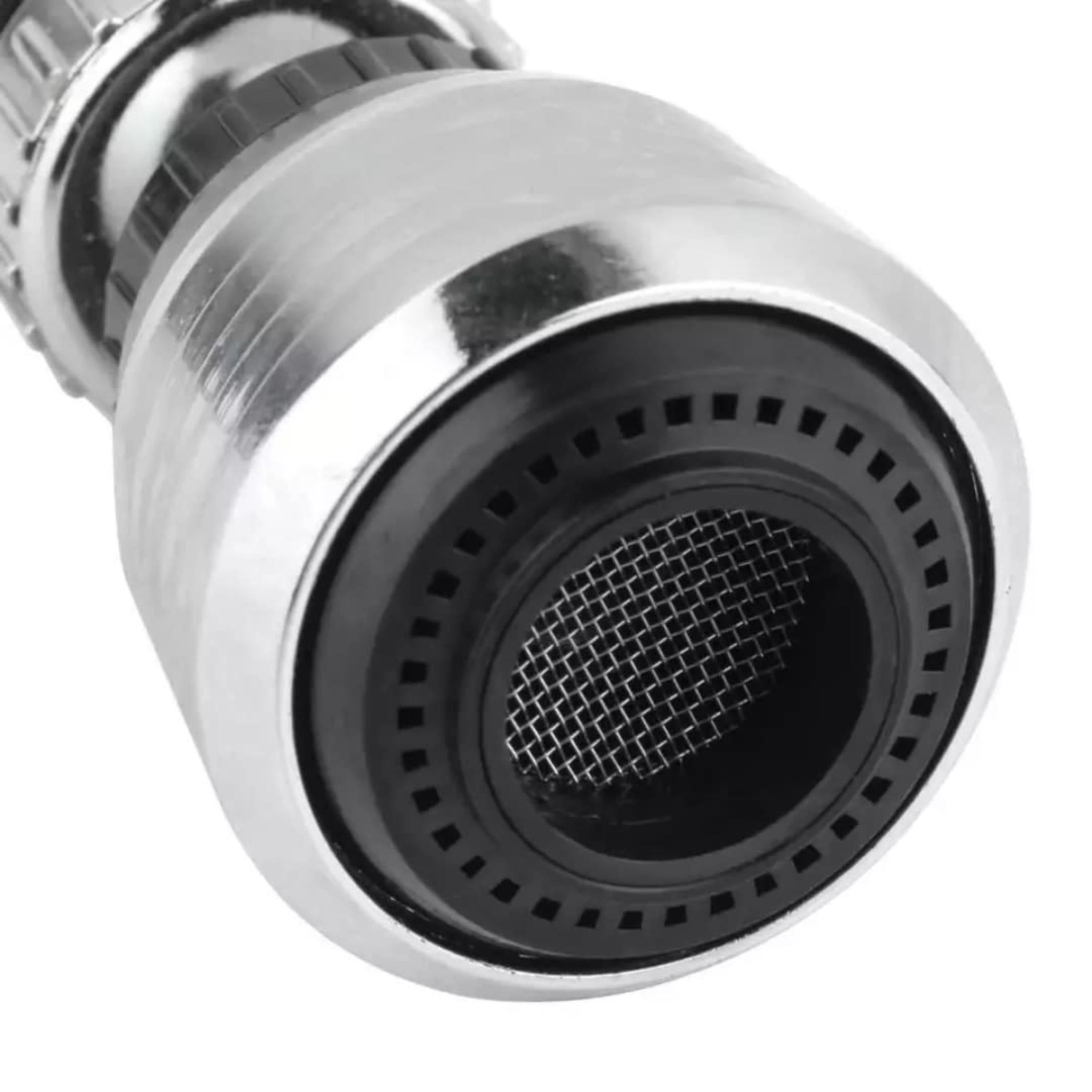 ELIT 360° Diffuser – Swivel Faucet Aerator for Kitchen & Bathroom | Tap Nozzle Filter Adapter for Efficient Water Flow (Color: Silver, Black)